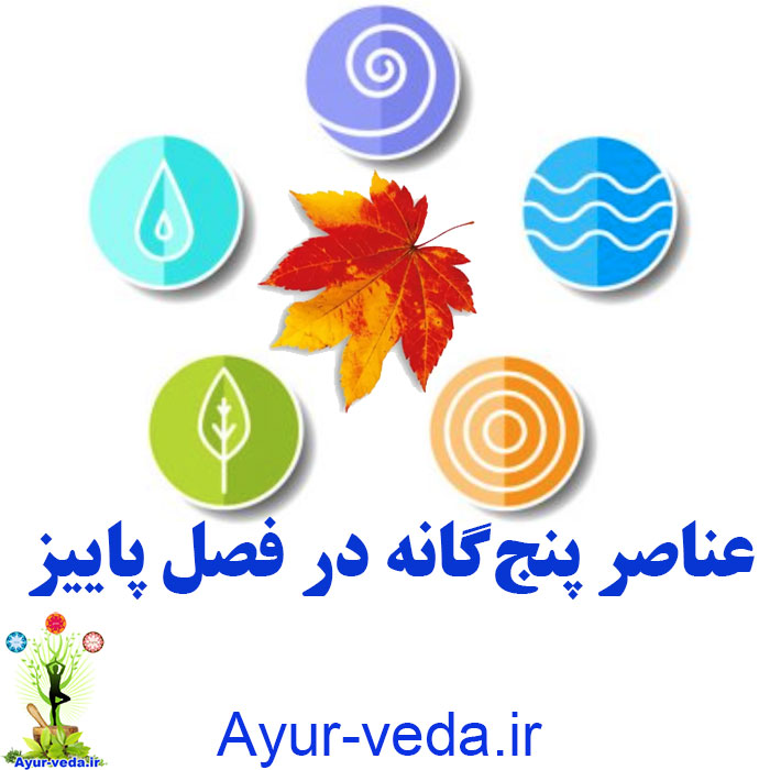 5 elements in fall عناصر پنج‌گانه در فصل پاییز از دیدگاه آیورودا