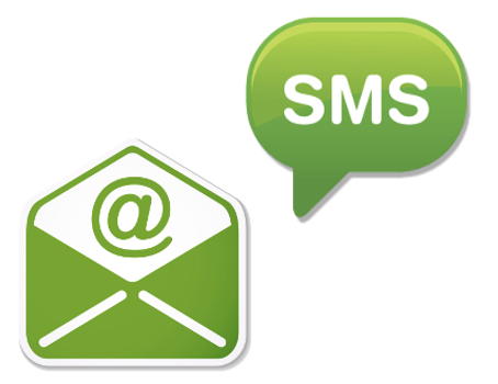 sms email